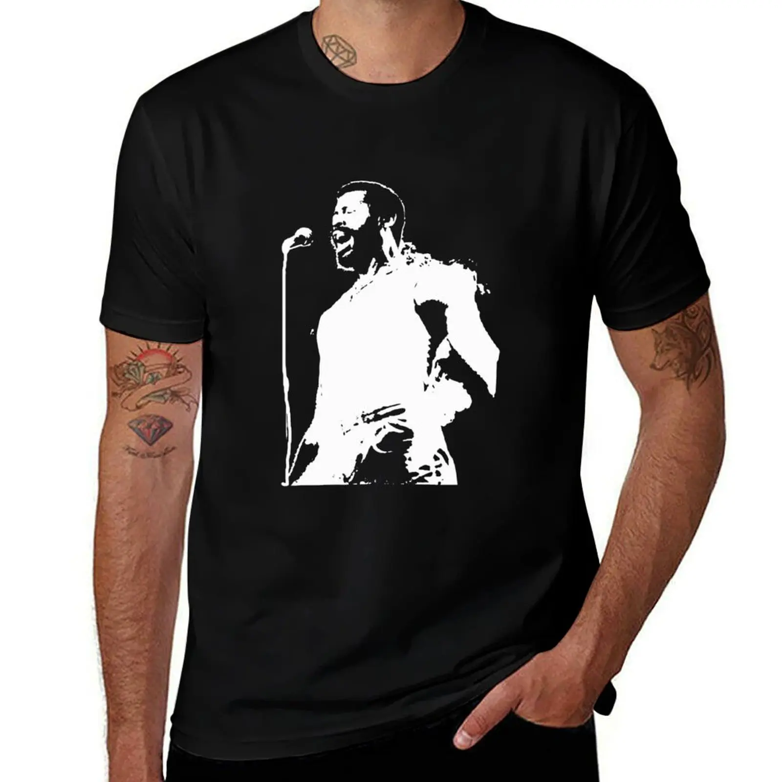 

Art Teddy Pendergrass man singer T-Shirt summer top anime plus size tops shirts graphic heavyweight t shirts for men