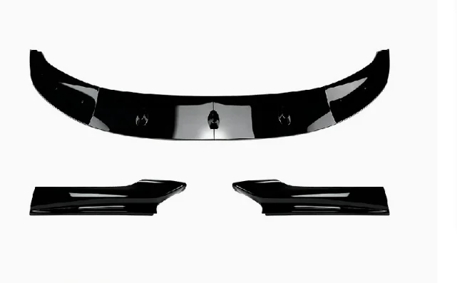ABS Gloss Black Padrão de fibra de carbono Lábio frontal de dois estágios para BMW Série 5 F10 M5 2013-2016 Estilo MP