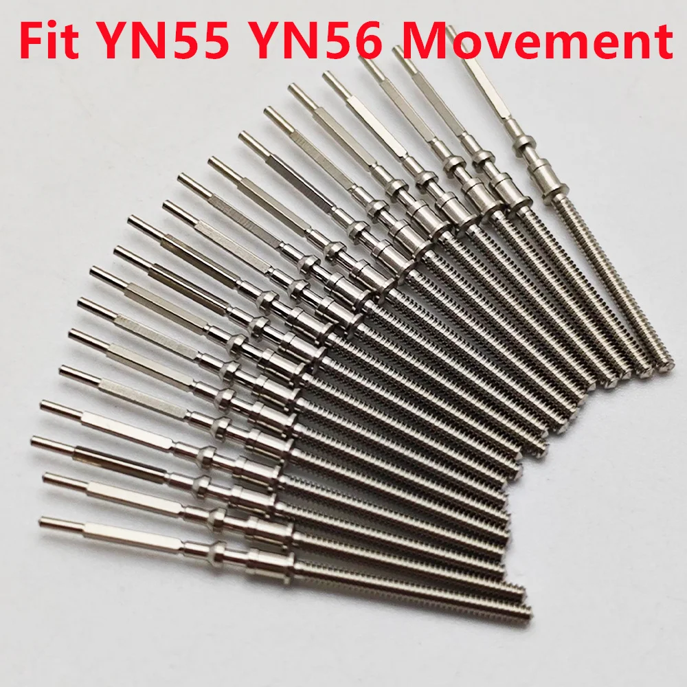 YN55 Stem Watch Crown Stem Stainless Steel Spare Parts Fit YN55 YN56 Movement Watch Accessories Parts