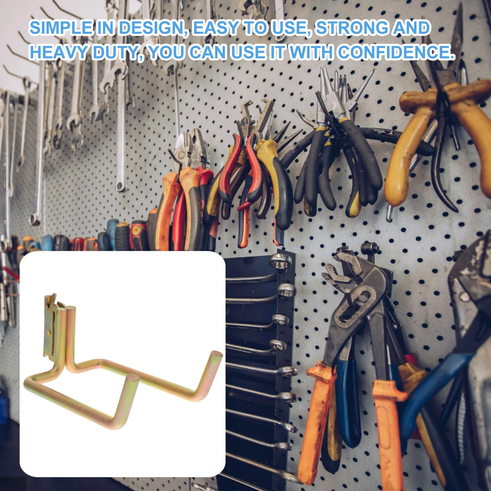 Zwaar uitgevoerd staal E-railaccessoires E-railhanger voor E-rail haakhanger E-rail schop gereedschapshanger E-rail haak voor gereedschap E