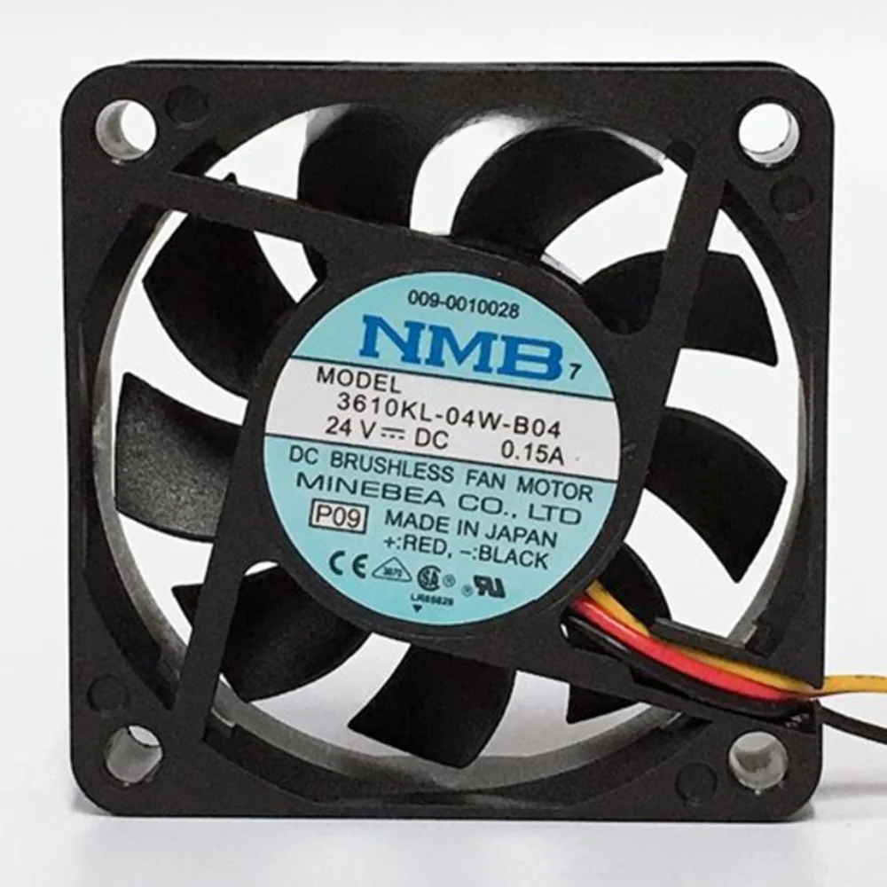 3610KL-04W-B04 voor NMB Server Fan NMB-MAT Axiale ventilator 6015 DC24V DC12V 0.15A Koelventilator NMB 6 cm 2 3 Draden