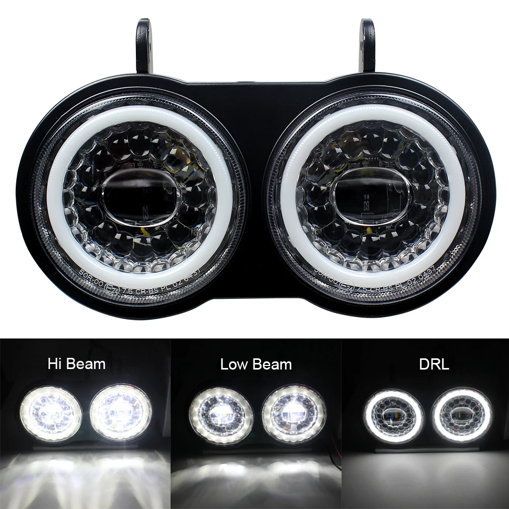 

Светодиодная фара для мотоцикла Buell XB 2003-2010, двойной свет, дальний/ближний свет, дневные ходовые огни (DRL)