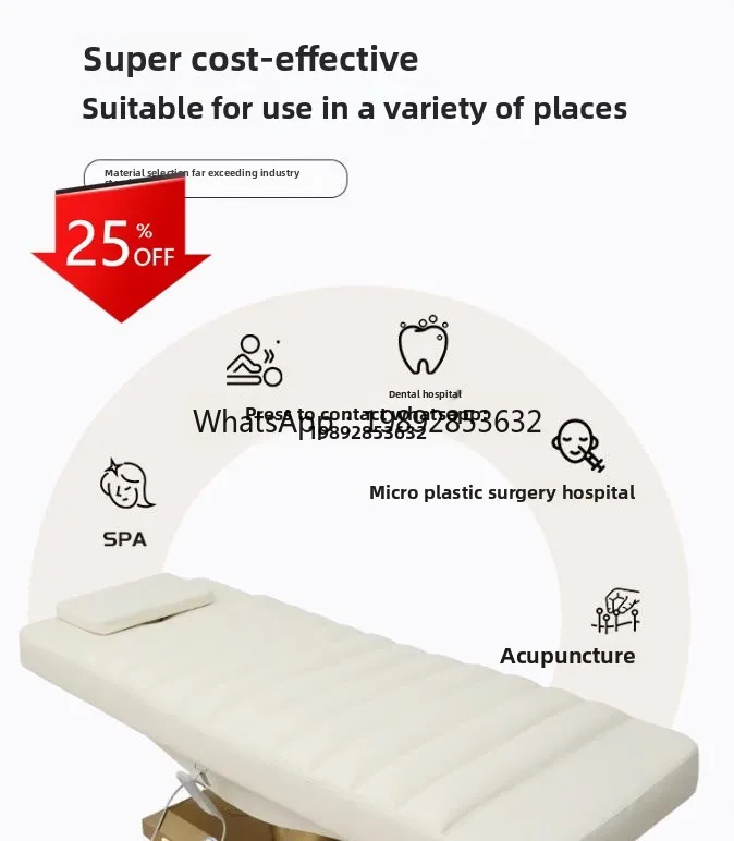 

Electric Beauty Bed for Beauty Salon, Specialized Eyelash Extension Multi-Functional Adjustable Massage Bed, Physiotherapy SAP