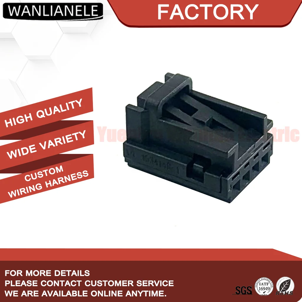 50 Sets 8K0973754 1670988-1 4 Pin Flat Contact Housing Connector Fit Door Switch Window Regulator Interior Harness