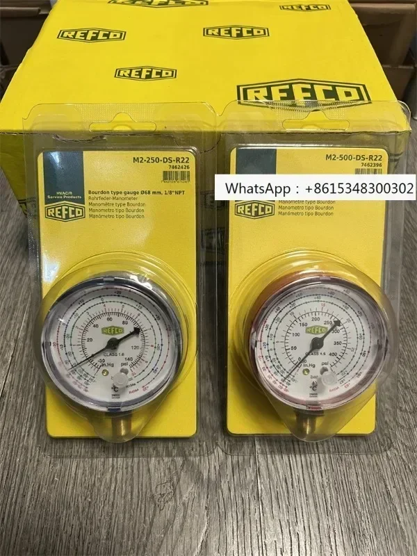 

Оригинальный манометр хладагента REFCO M2-250/500-DS-R22 Фреон плюс манометр фториста