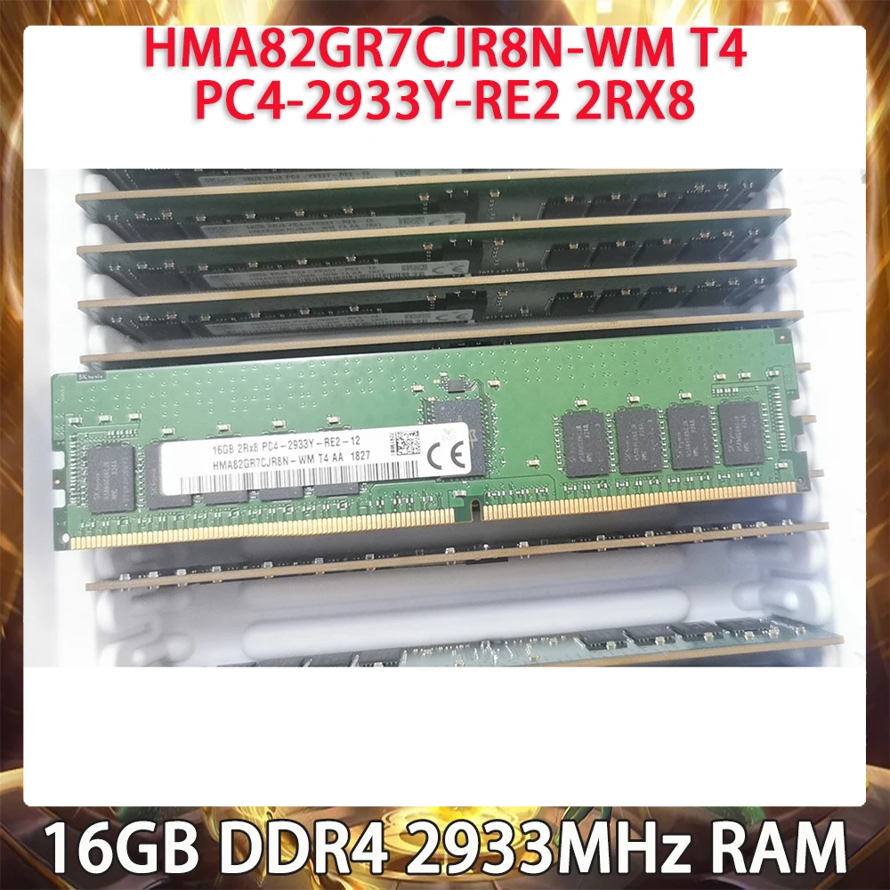 

1 Pcs RAM 16GB DDR4 2933MHz PC4-2933Y-RE2 2RX8 HMA82GR7CJR8N-WM T4 For SK Hynix Server Memory