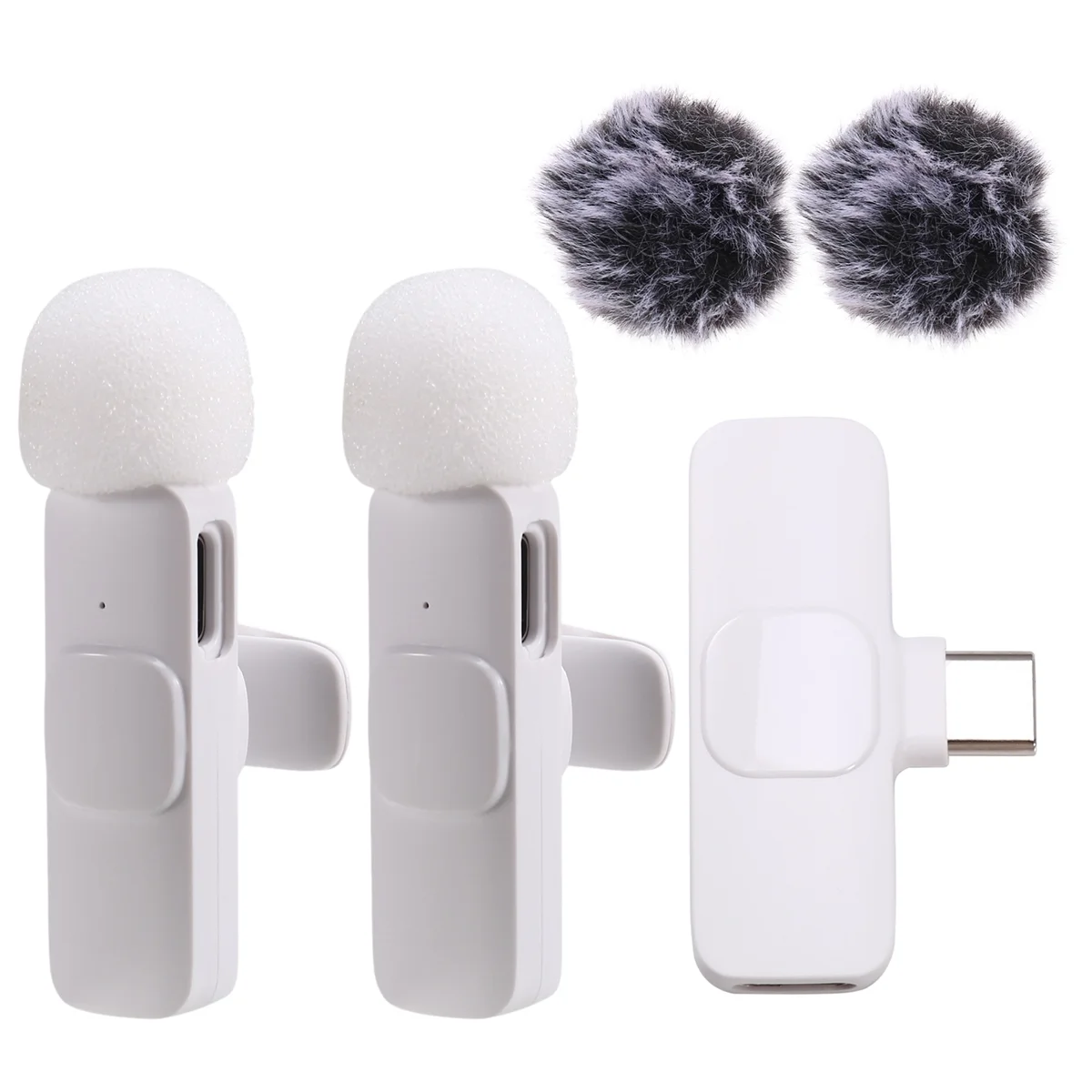 A07I Nieuwe draadloze lavaliermicrofoon Draagbare audio-video-opname Mini-microfoon voor Android PC Camera Live Gaming-telefoon