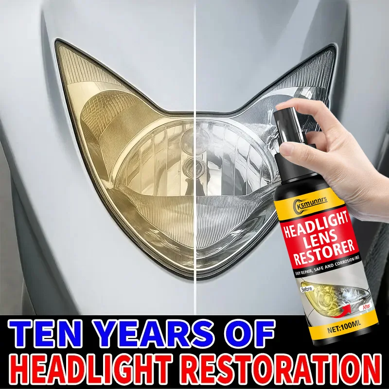 

All-in-One Car Kit: Headlight Repair & Multi-Purpose Cleaner for Vehicle Care