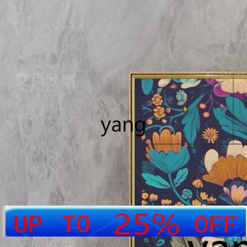 

LMM light luxury chest of drawers living room storage cabinet drawer bedroom locker glass painted