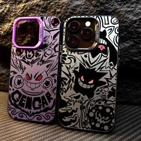 Anime Pokemons Gengar Phone Case for iPhone 15 Pro Max 12 Pro X 11 13 14 Plus XS Max XR 14 Fashion TPU Silicone Soft Cover