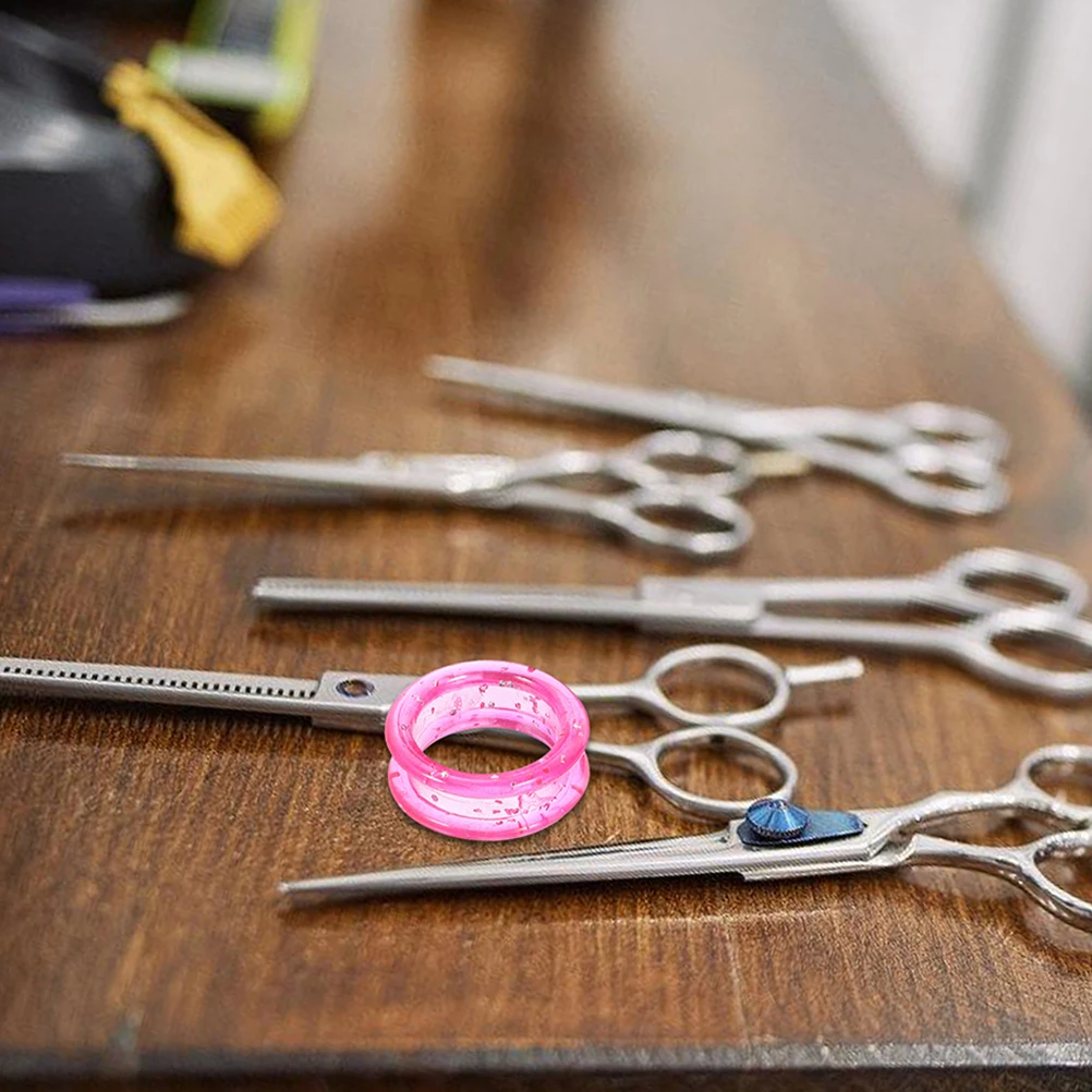 

18pcs Silicone Finger Rings For Scissors Soft Rubber Protector Pet Grooming Shears Accessories Dog Hair Cutting Grips Reusable