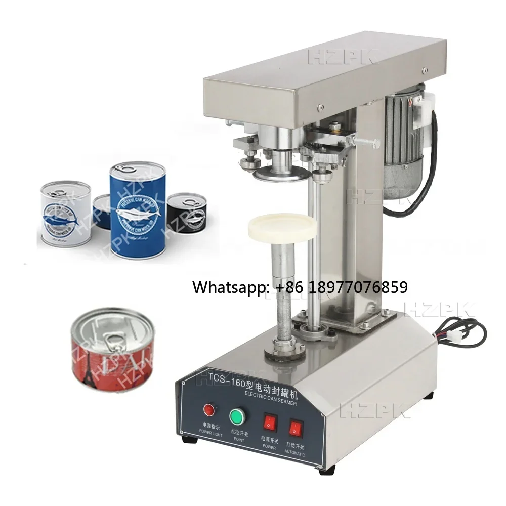 Semi Automatic Manual Pop Aluminum Plastic Oil Tin Can Seamer Sealing Machine For Beer