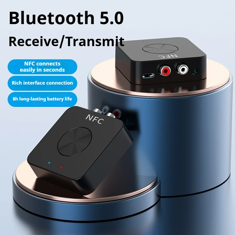 

Аудиоадаптер Bluetooth 5.0 Беспроводной ‌ Двухдиапазонный трансивер для усилителя/ПК/телевизора/наушников/автомобильного аудио