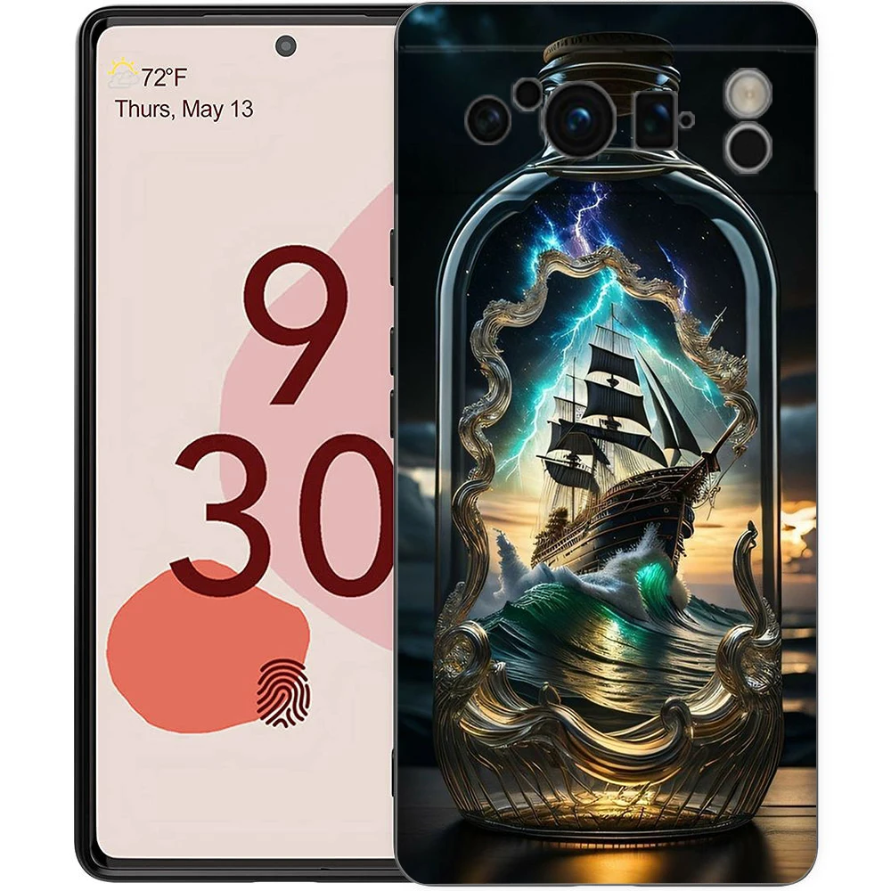 Funda de teléfono a prueba de golpes, carcasa de silicona suave para Google Pixel 8, 7, 6, 7A, 6A Pro, 5G, 5G