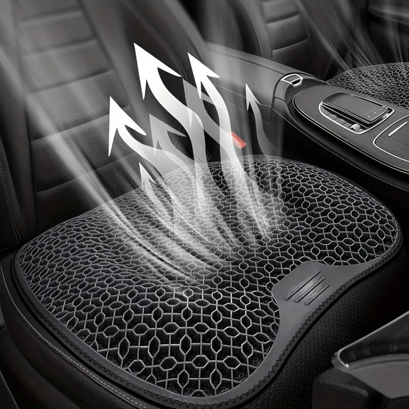 1PC Honeycomb Gel Seat Cushion Breathable Ergonomic Chair Pad for Car Office Home, Washable Lightweight Support image 5