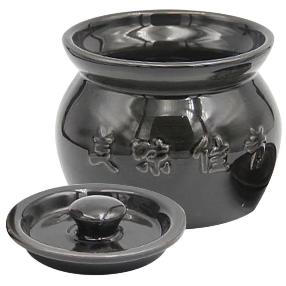 

Ceramic Stewing Pot Household Soup Pot Exquisite Craftsmanship High Temperature Resistant Kitchen Supplies
