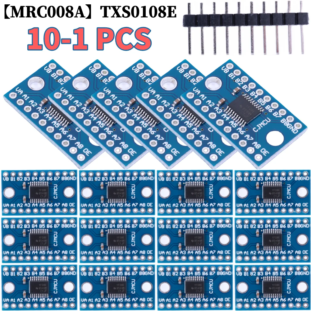 TXS0108E Logic Level Conversion Module 3.3V 5V 8 Channel Logic Level Shifter Bi-Directional Module High Speed for Raspberry Pi