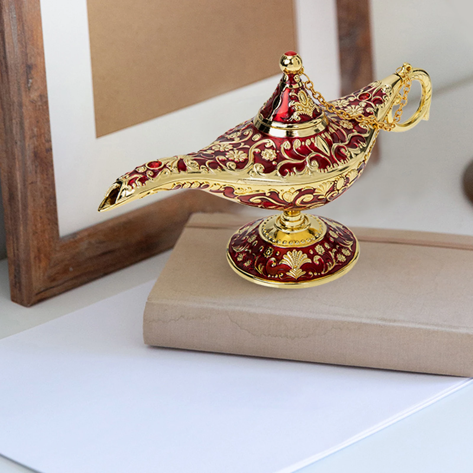 

Creative Metal Incense Burner Ornament Household Decorative Aroma Stove Home Wedding Party Decoration Vintage Zinc Alloy Desktop