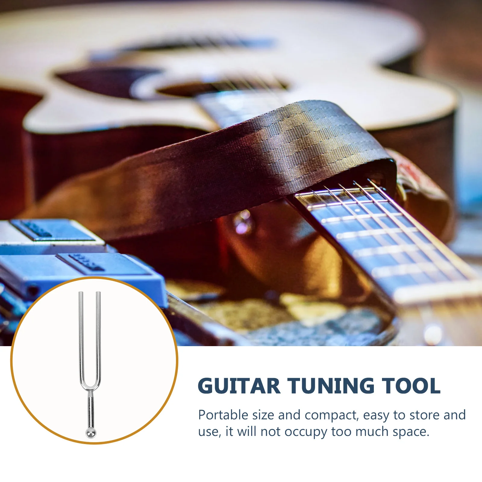 

Practical 440Hz Tuning Fork Durable Music Instrument Tuning Accessory Musical Accessory Guitar Tone Tuner