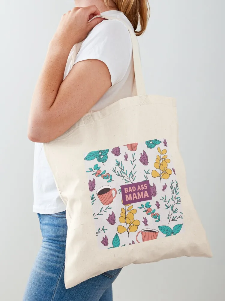 BAD ASS MAMA - Mum - Mum club Tote Bag Canvas bag for women reusable shopping bags reusable grocery bags Lady bags