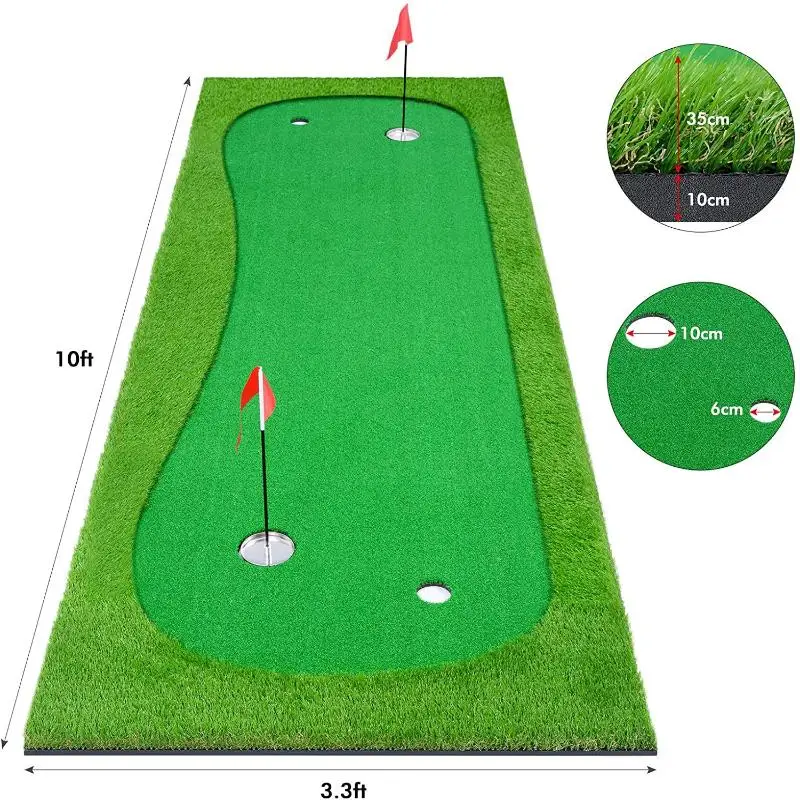 New Golf Practice Equipment  For Putting Holes Cup Sturdy Stainless Steel Practice Golf Cup Small Red Flag Golf Supplies