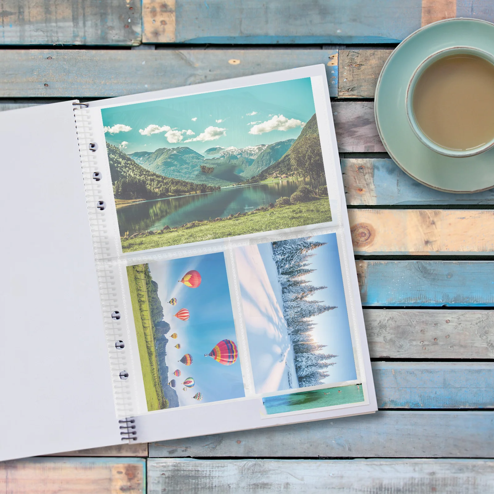 

3 Books Photo Album Refill Pages Transparent Card Sleeves Loose Leaf Photo Card Sleeves Album Supplies Binder Inserts