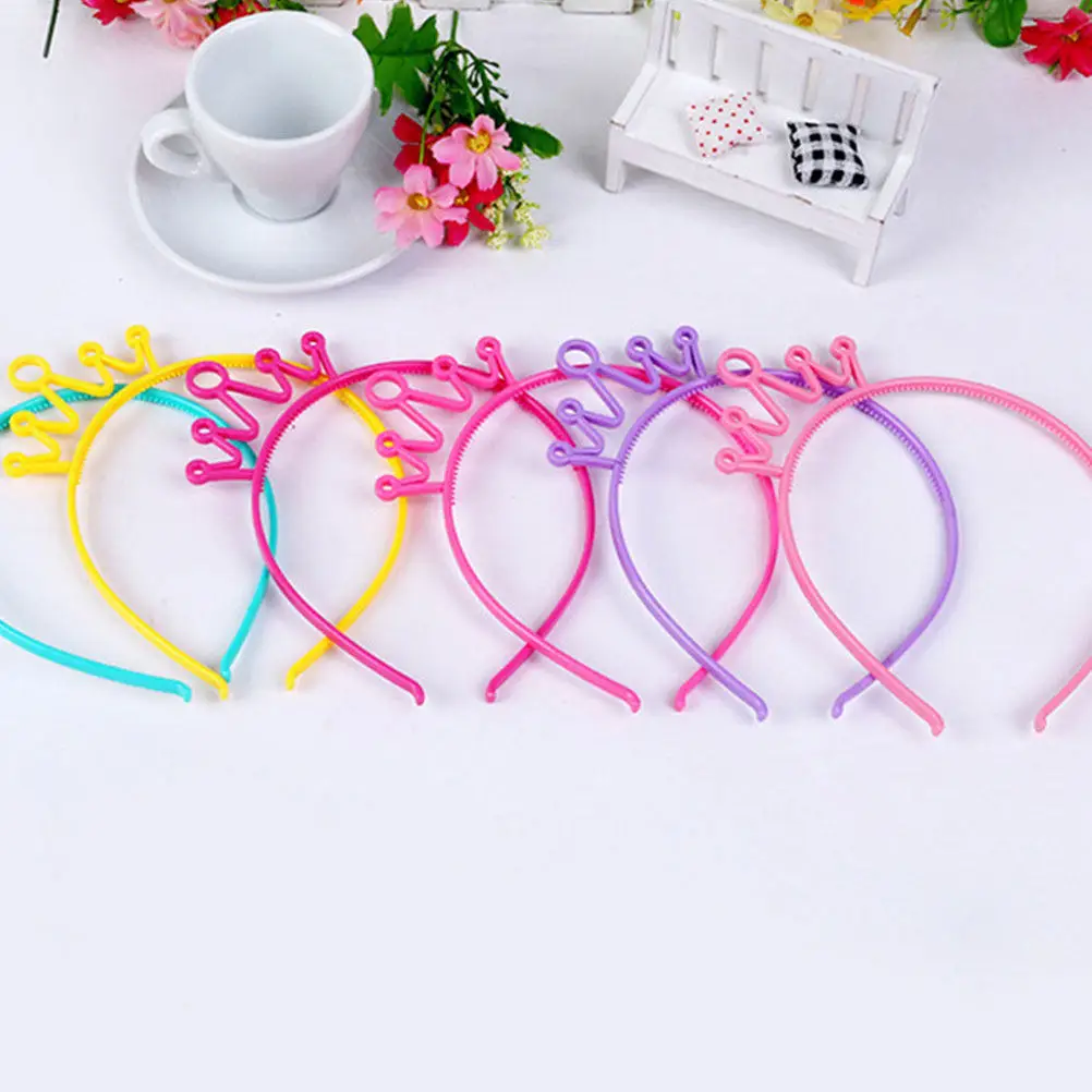 

18Pcs Crowns Headbands Princess Hair Hoops Party Supplies Birthday Headbands for Girls Kids Hair Accessories Party Favors