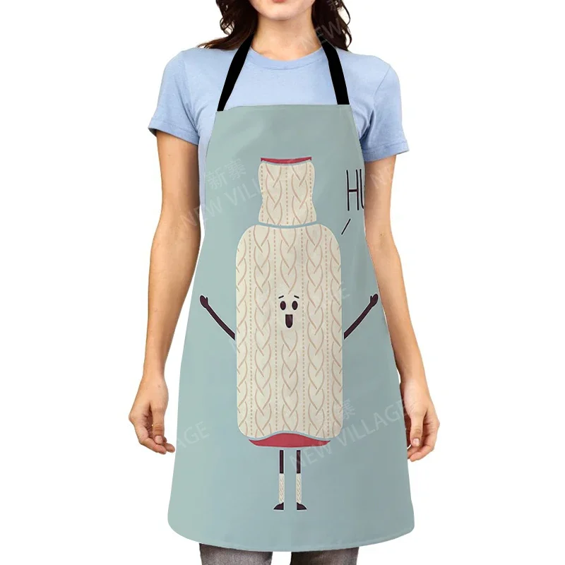 Grembiule da cucina per donna estetico bambini originali bambini impermeabile ragazza principessa cameriere grembiule da lavoro a prova di olio cartone animato kawaii carino