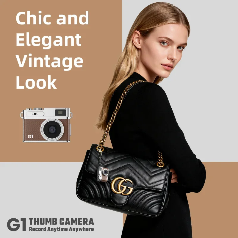 كاميرا صغيرة عالية الدقة مقاس 0.96 بوصة، سلسلة مفاتيح للصور على الطراز القديم، كاميرا محمولة صغيرة للطلاب