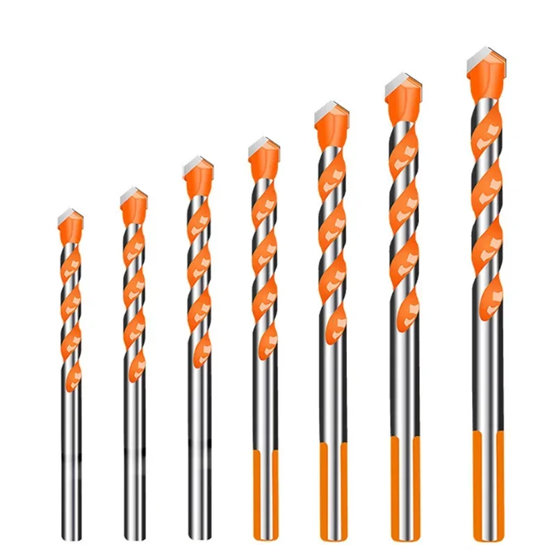 

BIESUO 7PCS Tungsten Carbide Drill Bit Set For Glass, Tile, Concrete, Wood, Drilling 3-12mm Drill Bits Drilling Tool Set