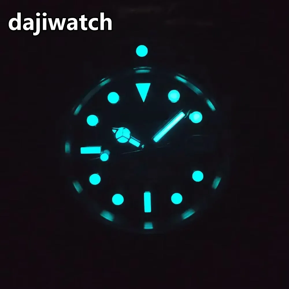DIY Custom 40mm Sapphire Glass NH35 / ST2130 Automatic Mechanical Luminous Men's Watch Sterile Dial Ceramic Bezel