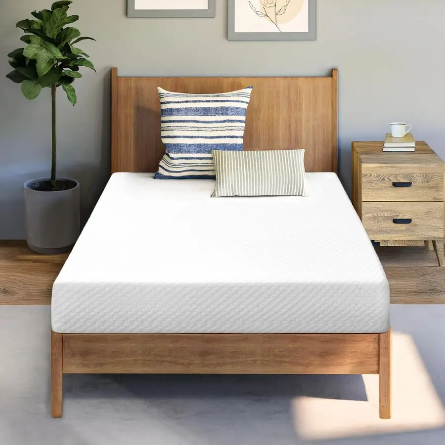 

Матрас Twin Size из гелевой пены с эффектом памяти, 5 дюймов, 75 дюймов (длина) x 39 дюймов (ширина) x 5 дюймов (толщина), Cool Sleep, средней жесткости