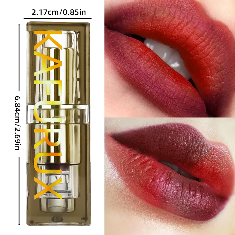투톤 스플라이싱 그라데이션 립스틱, 오래 지속되는 방수 초콜릿 컬러, 매트 벨벳 누드 섹시 피그먼트 메이크업 여성용 cos