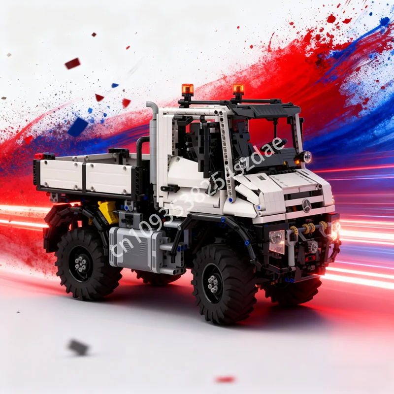 

3465 шт. MOC Unimog Agrar Техническая модель Строительные блоки Архитектура DIY Рождественские подарки Идея Образовательные игрушки Кирпич День рождения