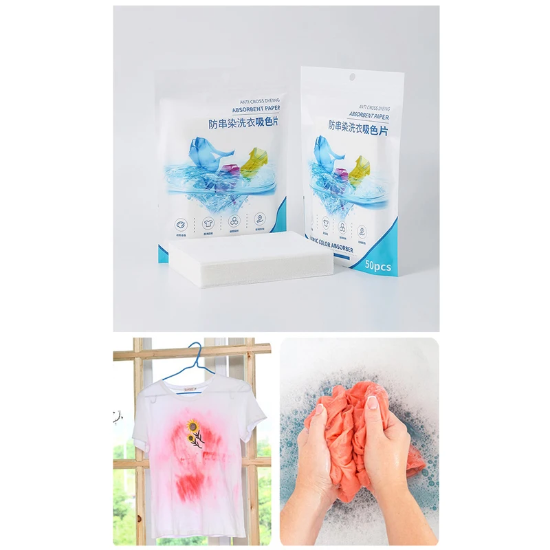 Anti-Staining Clothes Laundry Paper Sheets Anti-String Mixing Color Absorption Film Washing Machine Clean Clothe Laundry Tablets