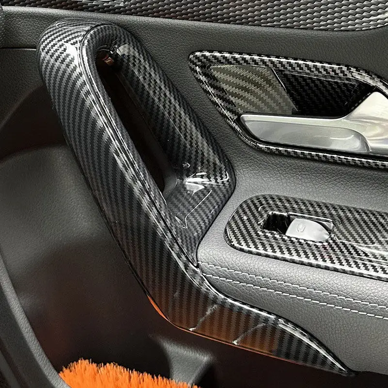 

Car Accessories Interior Door Handle Armrest Frame Cover Sticker Trim For Mercedes Benz A-Class W177 CLA C118 2019 2020 2021