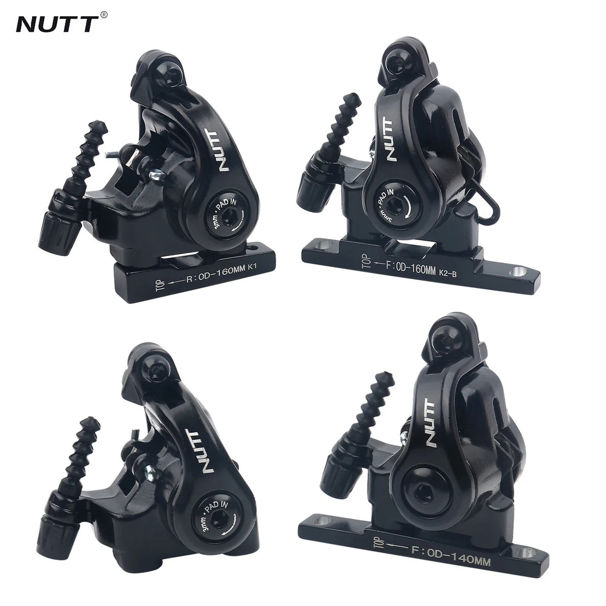 

NUTT S6T Road Bike Disc Brakes 140/160mm flush-mounted dual-action disc brake mechanical cable puller clamps Bicycle Accessories