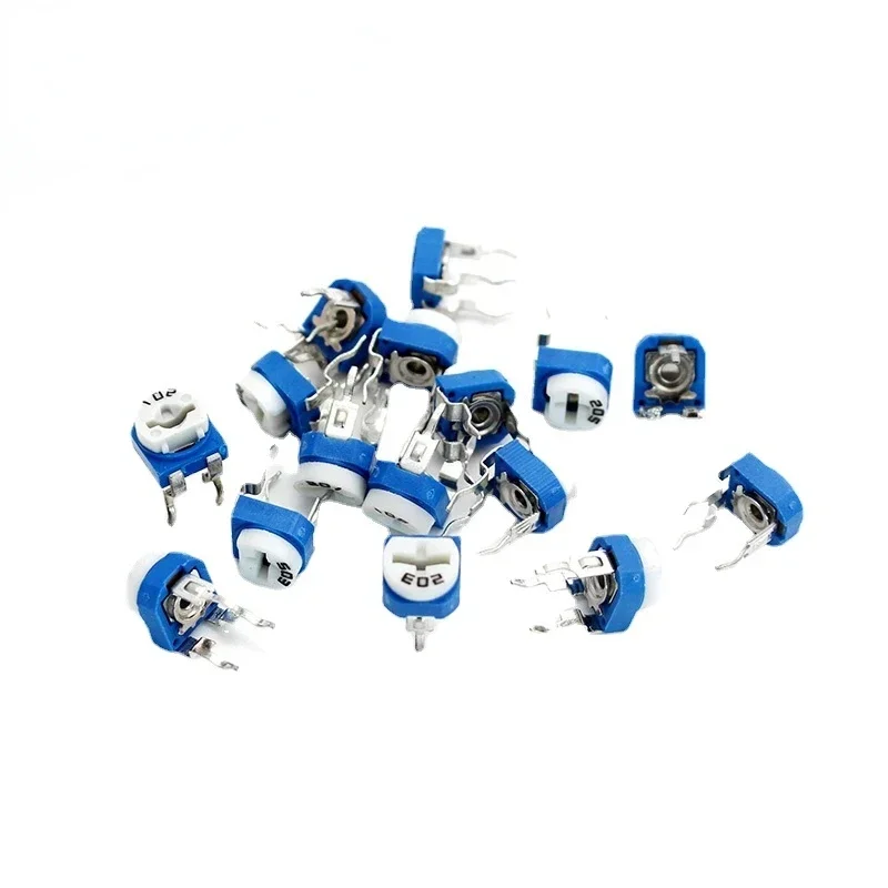 65PCS RM065 Potentiometer Kit 13 Values 100Ω-1MΩ 100/200/500/1K/2K/5K/10K/20K/50K/100K/200K/500K/1M Ohm Adjustable Resistor