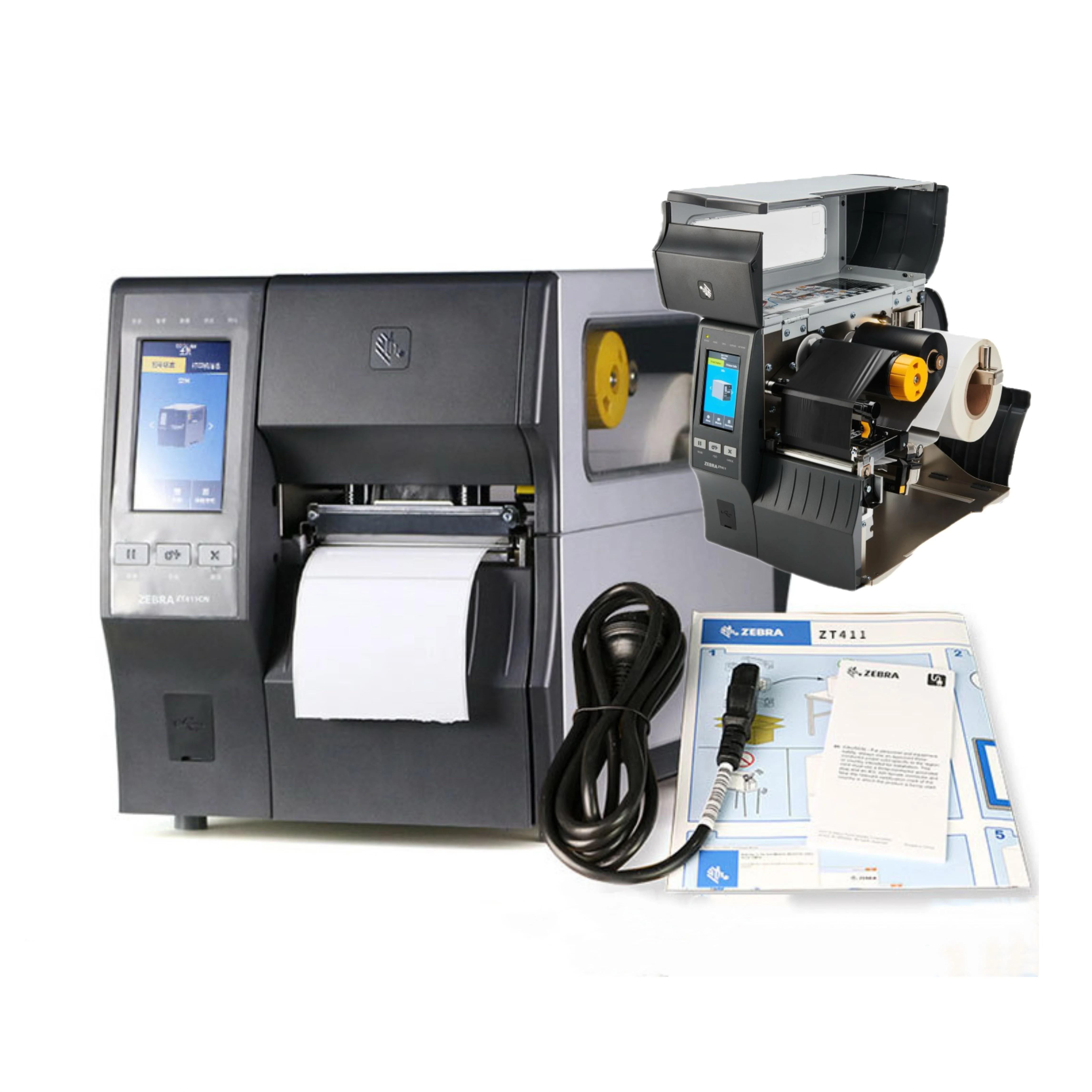 

Industrial Zebra ZT411 203dpi 300dpi 600dpi Imprimante Thermal Transfer 4inch Impresora Label Sticker Barcode Printer