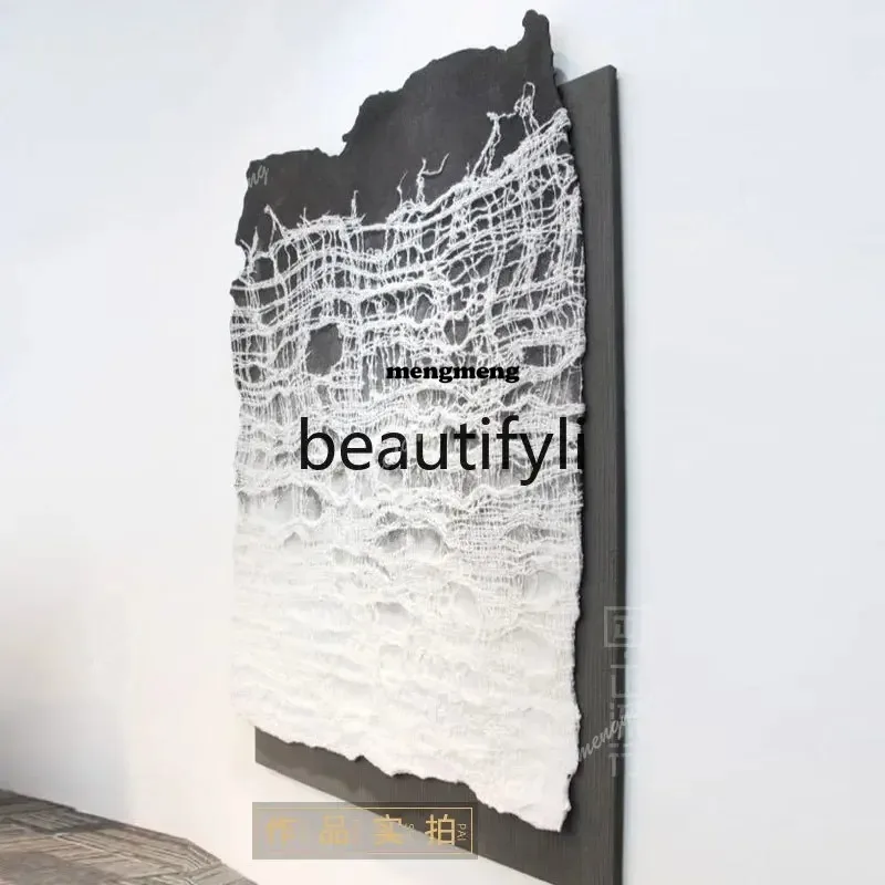 Light Luxury High-End Decorative Painting for Entrance and Living Room, Abstract Art Wall Hanging, Three-Dimensional MinimalistX