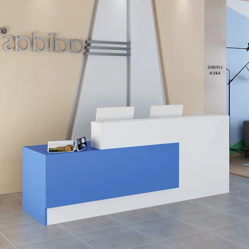 Standing Hotel Reception Desk Checkout Office Modern Cashier Shop Desk Salon Receptionist Rezeption Desk Beauty Shop Furniture