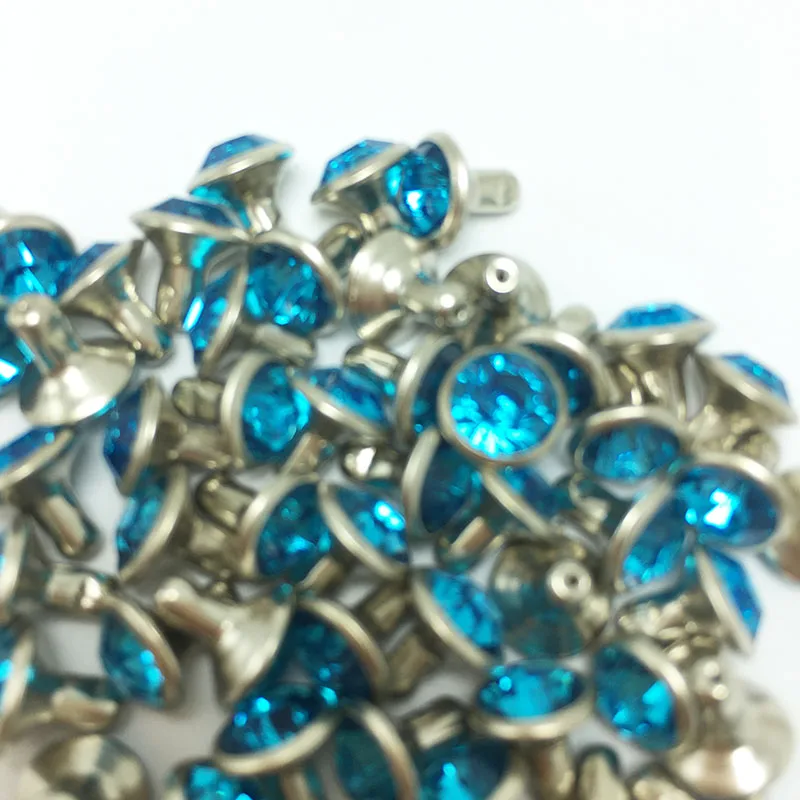 100pcs Sparkling Rhinestone Rivets for DIY Clothing and Bag Decoration - Perfect for Carnivals and Festivals