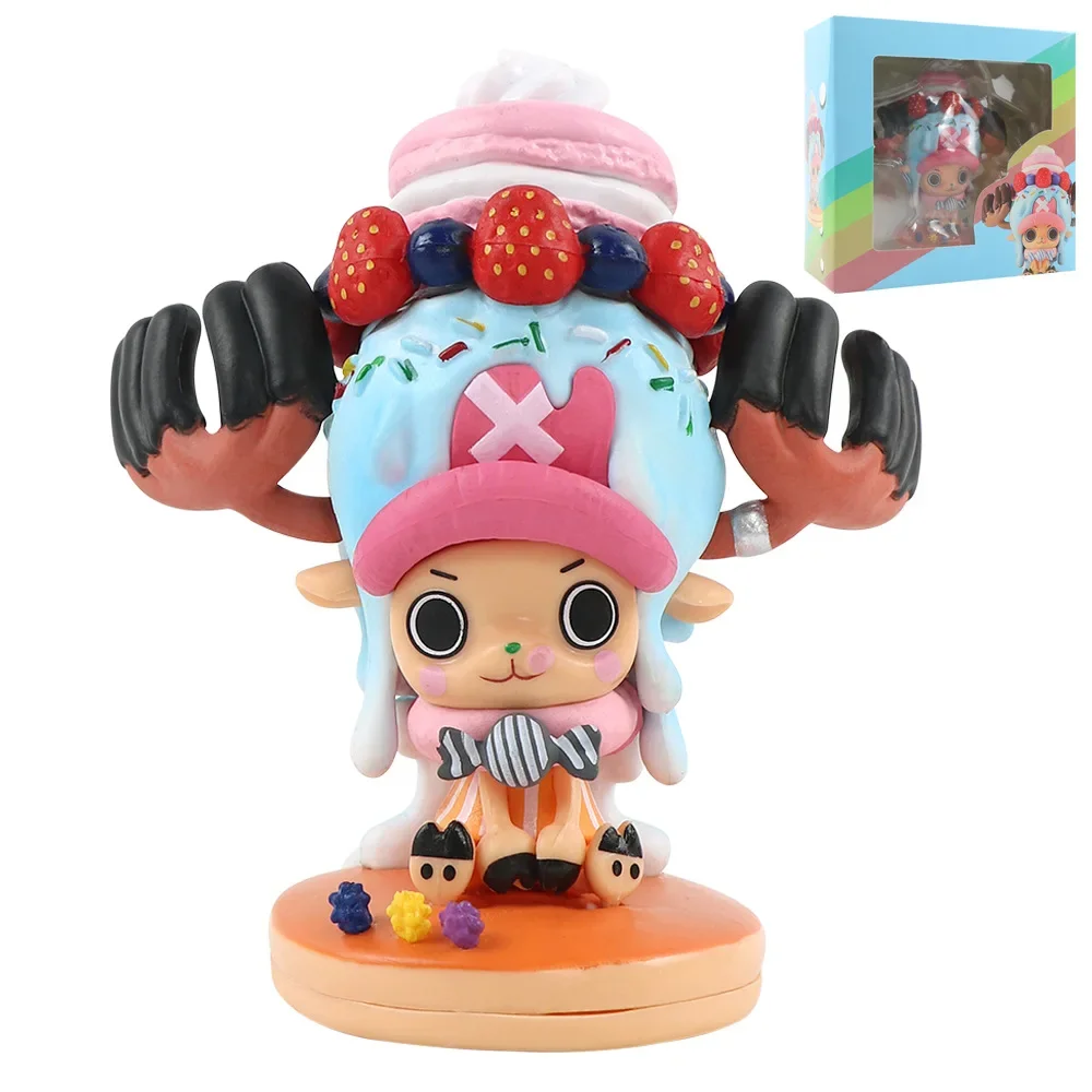 

11cm Anime One Piece Tony Chopper Candy and Crown Version 15th Anniversary Thousand Sunny PVC Action Figure Collection Model Toy