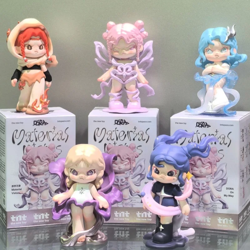 Oficial genuíno dora qualidade mundo wanxiang caixa cega na moda artesanal bonito boneca acessórios brinquedos para menina presente ornamento de mesa