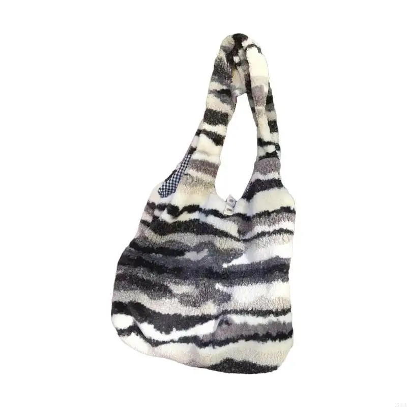 

Shoulder Bag Texture Shopping Bags Large Capacity Trendy Bag for Women Fashion Casual Plush Bags Versatile Handbag 20CA