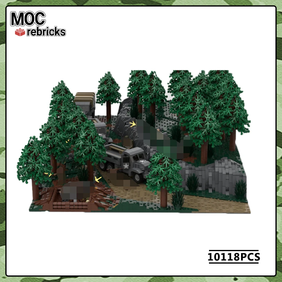 Military Street View Series First Contact MOC Building Block Collection Experts DIY Model Puzzle Originality Brick Toy Xmas Gift