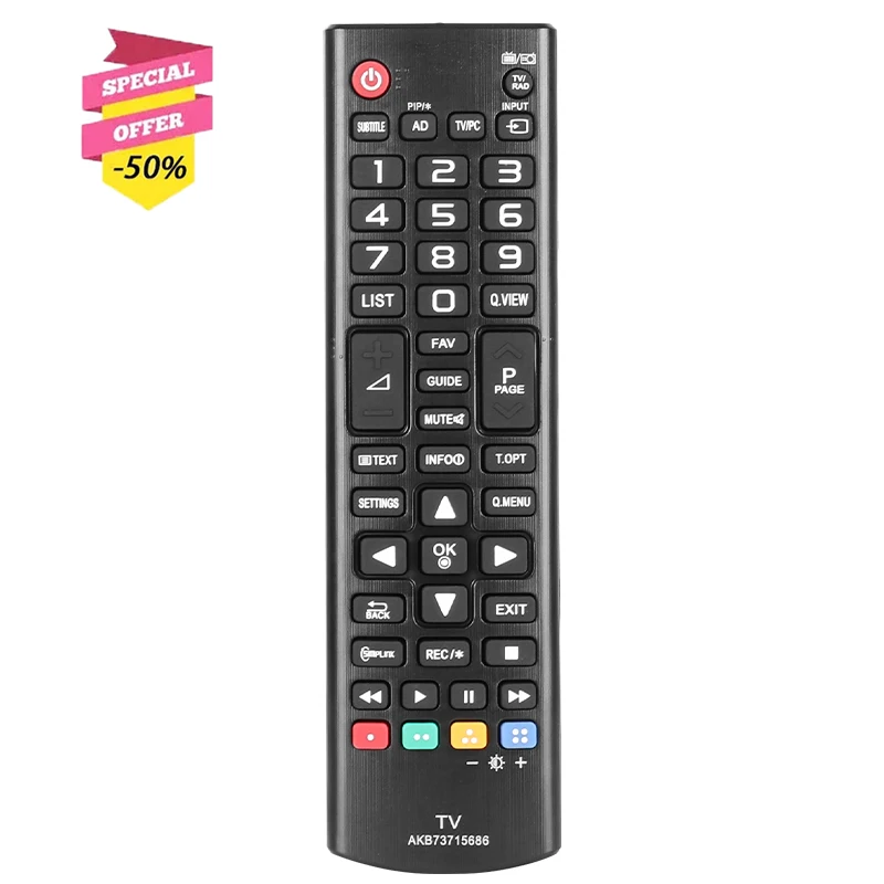 

AKB73715686 Remote Control For LG TV 22MT44D 22MT45D 22MT47D 23MT55D 23MT75D 24MT45D 24MT46D 24MT47D 24MT55V 28MT47T 29MT45