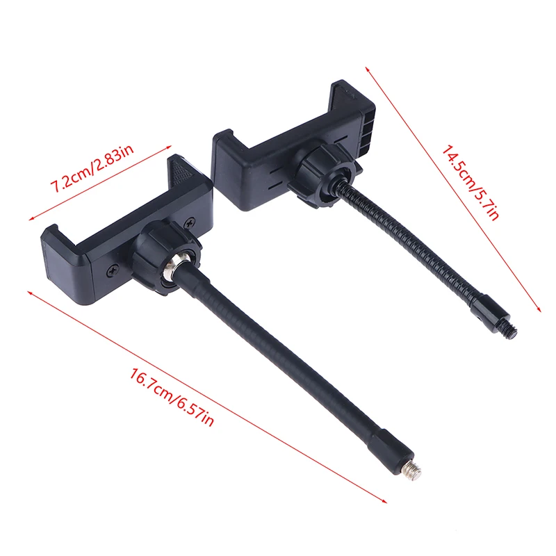 Phone Holder Flexible Hose Long Arm Phone Clip For Ring Light Replacement Part 360 Mount Clip Bracket Clamp Stand Tripod Monopod