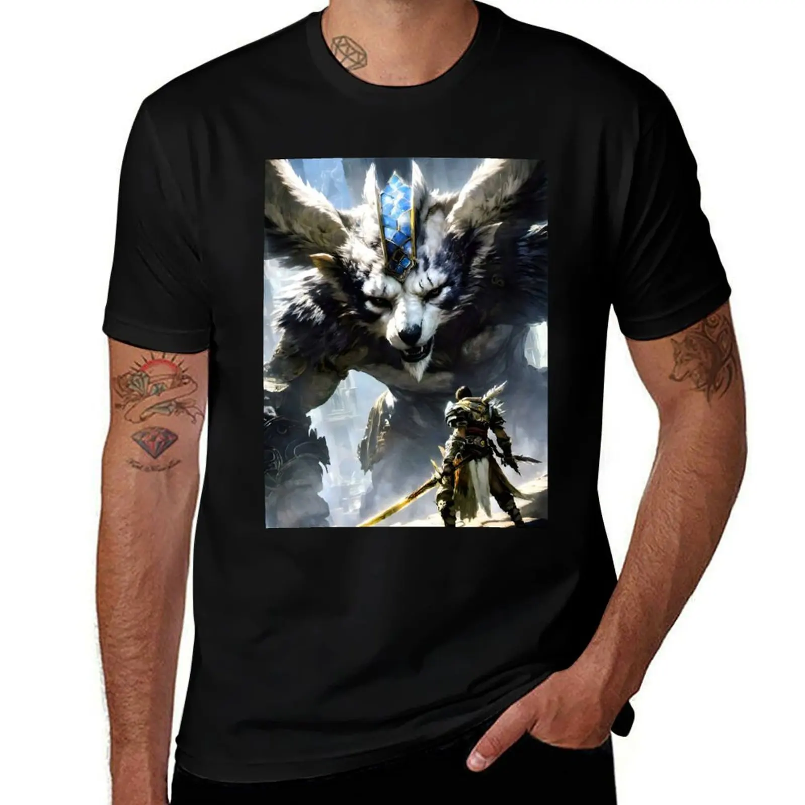 

The Guardian of Combat T-Shirt anime clothes funny gifts oversized t shirt anime shirt shirts graphic tee men