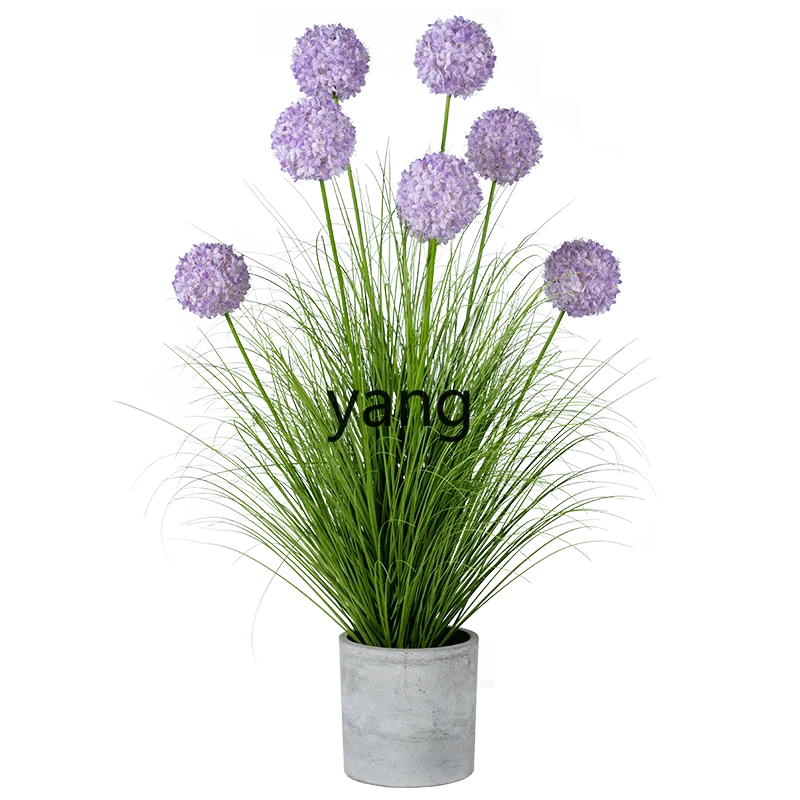 

xyy simulated hydrangea reed grass green plant landscaping plastic bionic fake flower arrangement